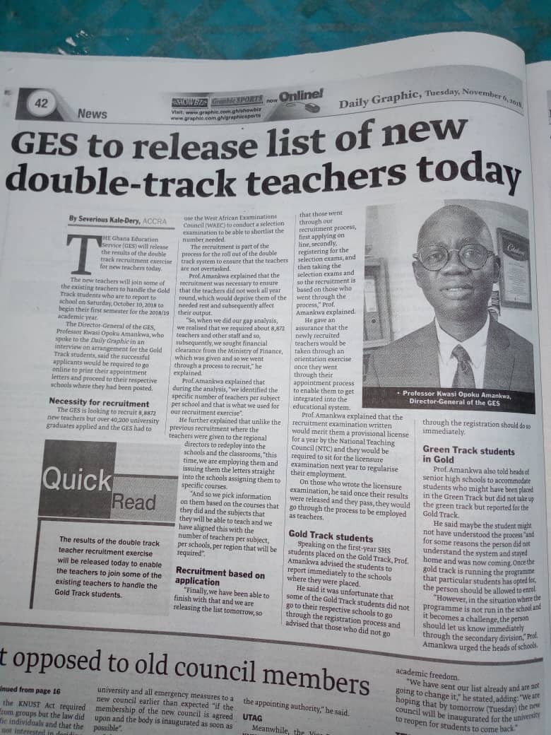 ges-recruitment-results-are-out-for-double-track-teachers-check-now-november-2023